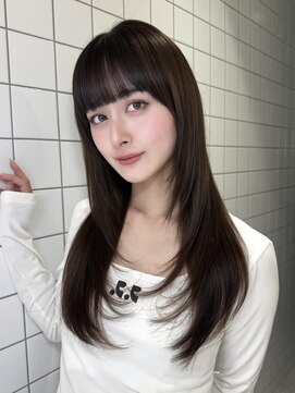 ルームバイシー 新宿(Loom. by Sea) □大人ガーリー×ダークアッシュ[似合わせカット/ミディアム]