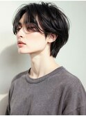 ナチュラル韓国風センターパート×ニュアンスパーマp上尾