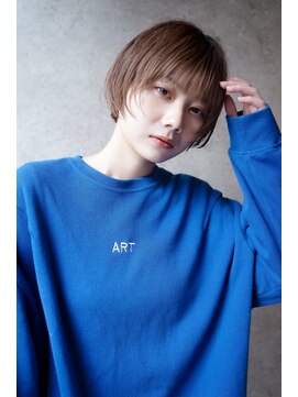 カライングドゥ(ing deux) 大人可愛い20代30代40代黒髪前下がりショートボブ丸みショート◎