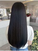 桑名ロングレイヤーカットハッシュカット透明感カラー重めロング