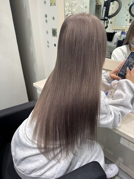 ラピス 池袋(Lapis) 【エクステも一緒に色落ち】グレージュカラー/ブリーチ/カラー