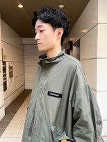 ヌープヘアーアイス(NUUP.hair ici) 10代20代30代メンズパーマアップバングビジネスショート