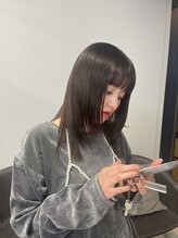 【暗艶髪×ナチュラルレイヤー】