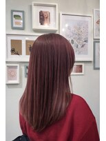 ヘアーディープ(hair deep)&nbsp;ロング×チェリーレッド