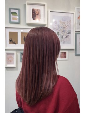 ヘアーディープ(hair deep) ロング×チェリーレッド