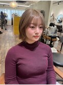 透明感ベージュカラー