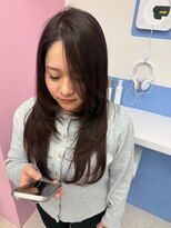 ナンバーウルスキキ(N°ulus kiki)&nbsp;顔周りレイヤーカット/抜け感ロング/韓国ヘア/ダークカラー/名駅