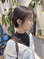 ロンドアジュール 横浜(Lond azur) ラテグレージュ顔周りレイヤーボブ韓国巻き結べるレイヤーカット