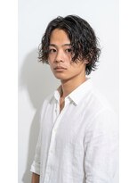 リベルテ 心斎橋(Liberte) 王道メンズパーマ◎波打ちフェザーパーマ×センターパート爽やか