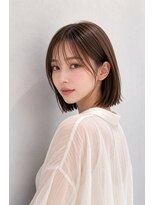 コヴァ バイ ボクノ 荻窪(COVA by bokuno)&nbsp;透け感ある、まとまりやすいナチュラルストレートボブ2