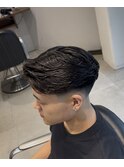 ラフカール　毛流れセンターパート　メンズパーマ