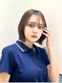 レイヤーボブ/ミルクティーベージュ/髪質改善/顔周り/立川