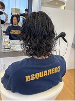 become men's hair 名駅EAST【10月3日 NEW OPEN(予定)】&nbsp;ミディアムボブ×ツイストスパイラルパーマ/名古屋/名駅