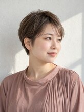 キサ ファータ 恵比寿(kisa fata)&nbsp;透け前髪と丸みのコンパクトショート