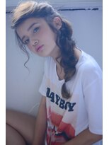 ミラバイグリーン(Mira by green)&nbsp;『クセ毛風』×『編み込み』×『遅れ毛arrange』-long-＃