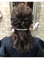 ヘアーサロン クレア(Hair salon Crea)&nbsp;【Crea】なみウェーブ×ハーフアップ