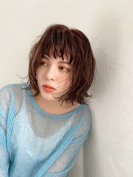 アンド(AND) ほつれ感がかわいい ミディアムパーマ 代官山 中目黒 恵比寿