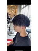 滋賀、南草津、メンズ美容室、波巻きツイストスパイラルパーマ