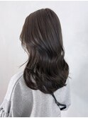 ダークモカブラウン_切りっぱなしボブエアリーロング_ba445581