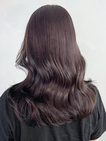 アイティーバイアルバム 松戸店(IT by ALBUM)&nbsp;ラベンダーグレージュ_斜めバンググレージュカラー_ba401982