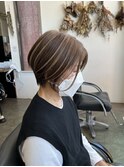 白髪ぼかし/白髪ぼかしハイライト/脱白髪染め/白髪染め/透明感
