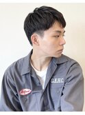 【 I. 】刈り上げツーブロックアップバング短髪黒髪 川口