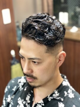 ヒロギンザ 神田店(HIRO GINZA) スキンフェードパーマスタイル