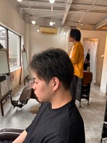 ソイクフ 四条大宮店(SOY-KUFU)&nbsp;【soy-kufu】MEN'S HAIRアッシュブラックベリーショート