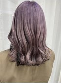 ホワイトラベンダー×ダークグレージュ　ハイトーン/韓国