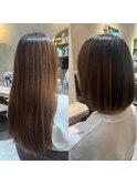 バッサリぱつっとボブ(^_-)-☆