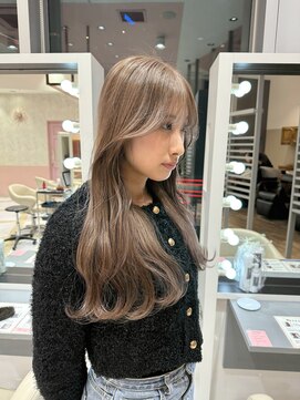リー 梅田(Lee) マロンブラウン/ブリーチ1回/透明感カラー/髪質改善