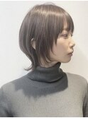 顔回りが可愛いショートウルフ　ボブウルフ　ウルフカット