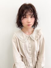 シイノ(Siino) ボブとパーマと透け感ブラウン