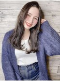 黒髪/クラゲヘアー/オリーブグレー/小顔/ココアベージュ