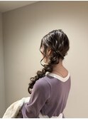 サイド編み下ろしスタイル