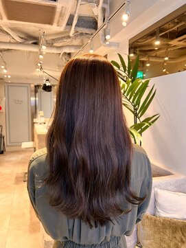 ジーナ 船橋(Zina) 髪質改善＊ロングレイヤーグレーベージュ＊美髪【Zina船橋】