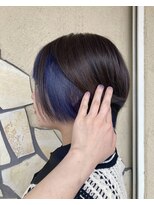 フェリーク ウジヤマダ(feerique UJIYAMADA)&nbsp;グラボブ×インナーカラー♪［ブリーチ,ボブ,デザインカラー］