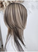 【逆インナーカラー】×【マッシュウルフ】