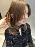 軽やかミディアムレイヤー　20代/30代/40代女性