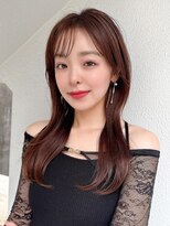 ラルユー 金山(LallYou)&nbsp;20代小顔に見える！くびれレイヤー × ピンクブラウン