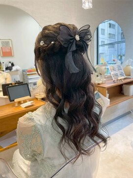 モト 船橋(moto) ヘアセット/ハーフアップアレンジ/ロング/韓国/船橋/京成船橋