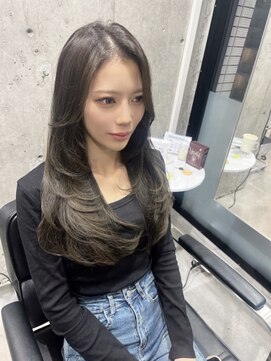 マーシュアトレ(marshu atre) *レイヤーカット*オリーブカラー*