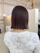 シーバイラヴィズム けやき通り2号店(Sea by LUVISM)&nbsp;ボブ/ミニボブ/外はねボブ/暖色カラー/ワインレッド