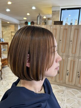 【小顔似合わせカット】30代40代50代ショートボブ/ボブ/髪質改善