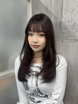 ネウィ 赤羽(newi) ワインレッド＋レイヤーカット☆