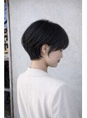 大人可愛い丸みショートボブ