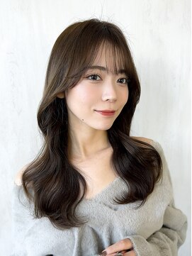 プラチナ(PLATINA) 韓国風くびれヘアレイヤーカットウェーブスタイル顔まわりカット