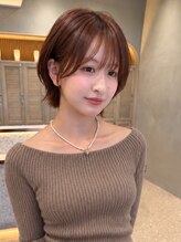 ルーチェ 溝の口(Luce)&nbsp;顔まわりの質感が可愛いショートボブ×艶髪マロンカラー