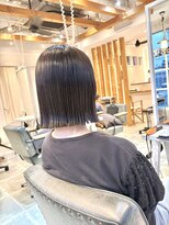 サボ 草薙店(SABO)&nbsp;切りっぱなしボブ/寒色カラー/前髪/草薙