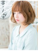 ■オレンジポップハイライト小顔ミニボブ52-5★上尾20代30代40代